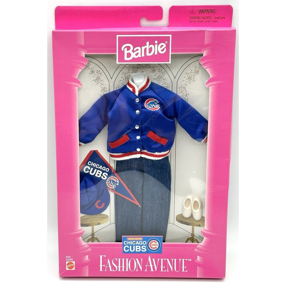 NIB VTG 1998 Mattel Barbie Fashion Avenue Chicago Cubs SGA LE Outfit 20456